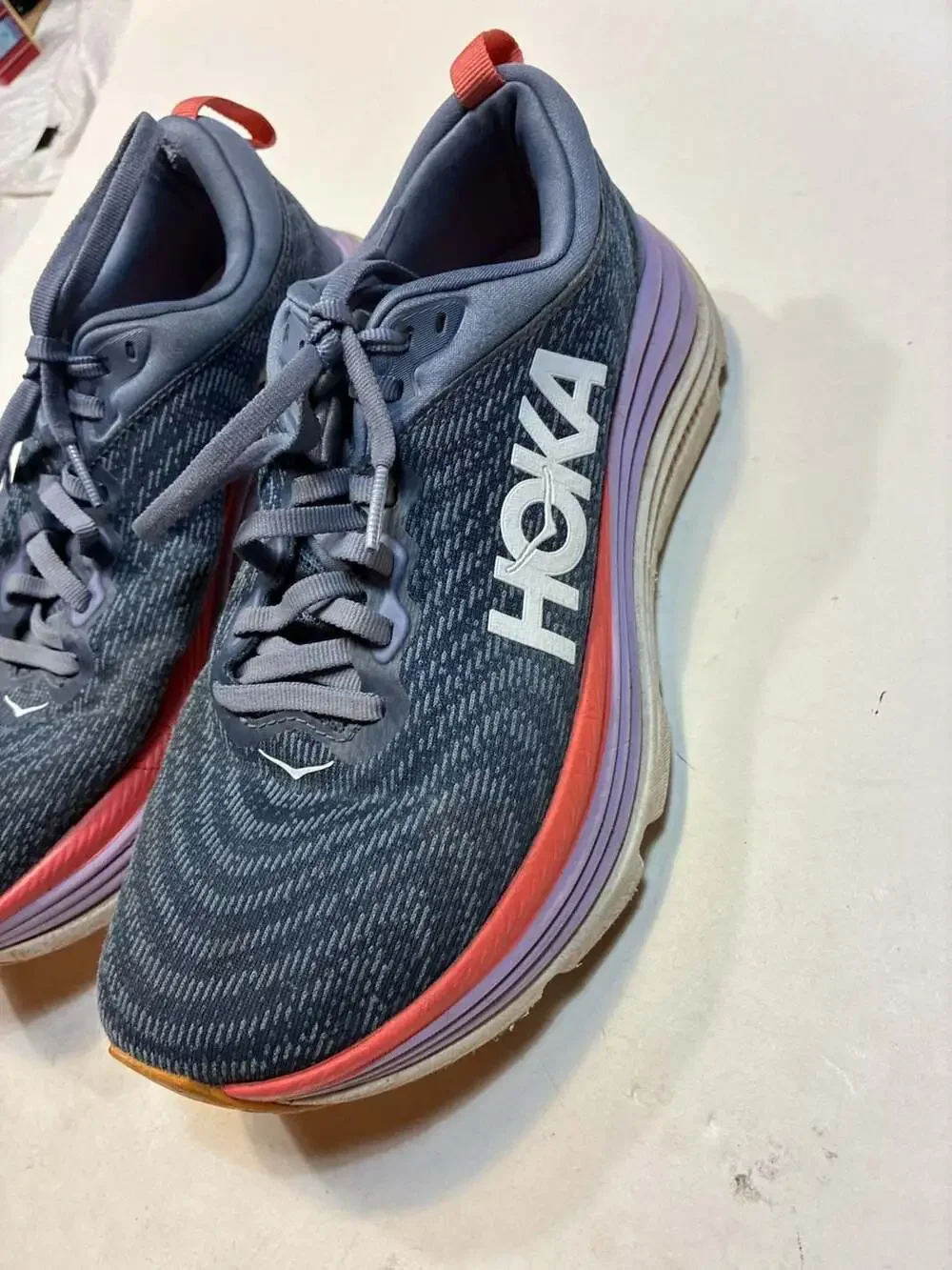 Hoka Gaviota 5 Anchor Grapefruit Women's Running Shoes